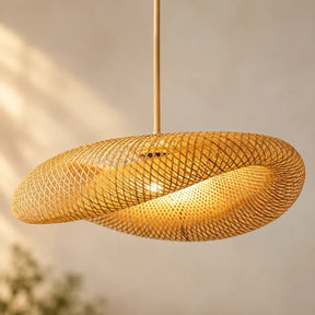 Lustre Pendente de Bambu - Quancim Lux