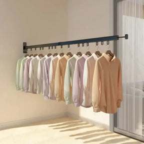 Varal Retrátil de Parede Compacto Zigzag para Roupas